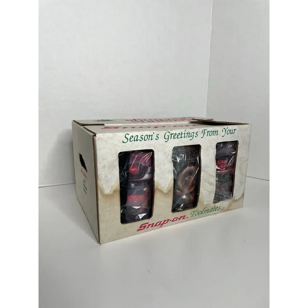 Vintage Snap-on Toolmates 1987 Travel Coffee Mugs Set of 6 New in Bag with Box